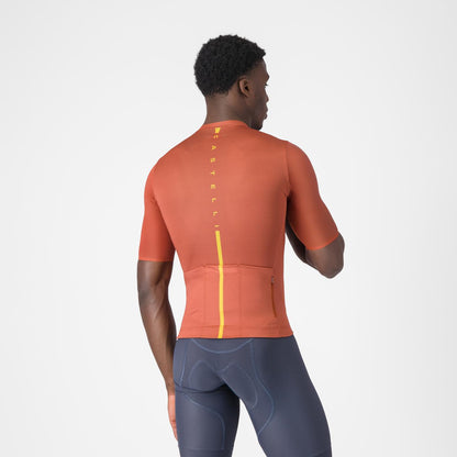 Maglia CASTELLI DRITTONE LOGO Maniche Corte Paprika