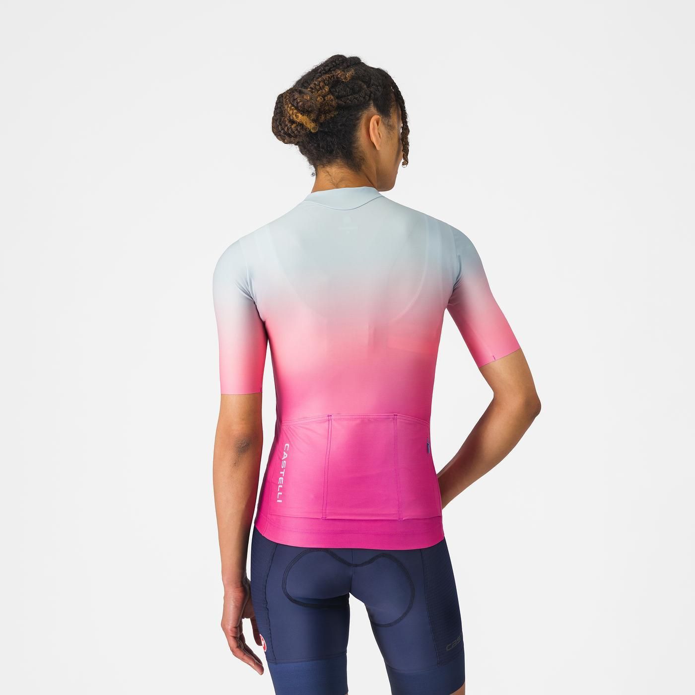 Maglia CASTELLI UPF donna a manica corta rosa