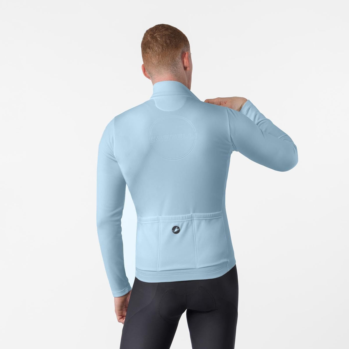Maglia CASTELLI COMPETIZIONE THERMAL Maniche Lunghe Azzurro