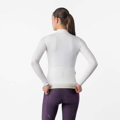 Maglia CASTELLI ESPRESSO THERMAL 2 Maniche Lunghe Donna Avorio