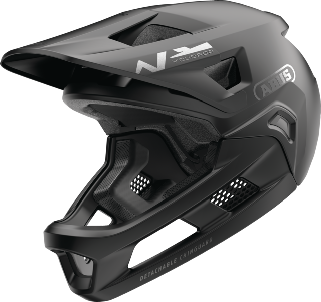 Casco MTB ABUS YOUDROP FF Junior Muted Nero