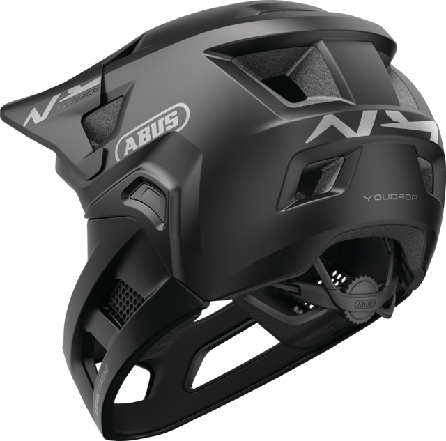Casco MTB ABUS YOUDROP FF Junior Muted Nero