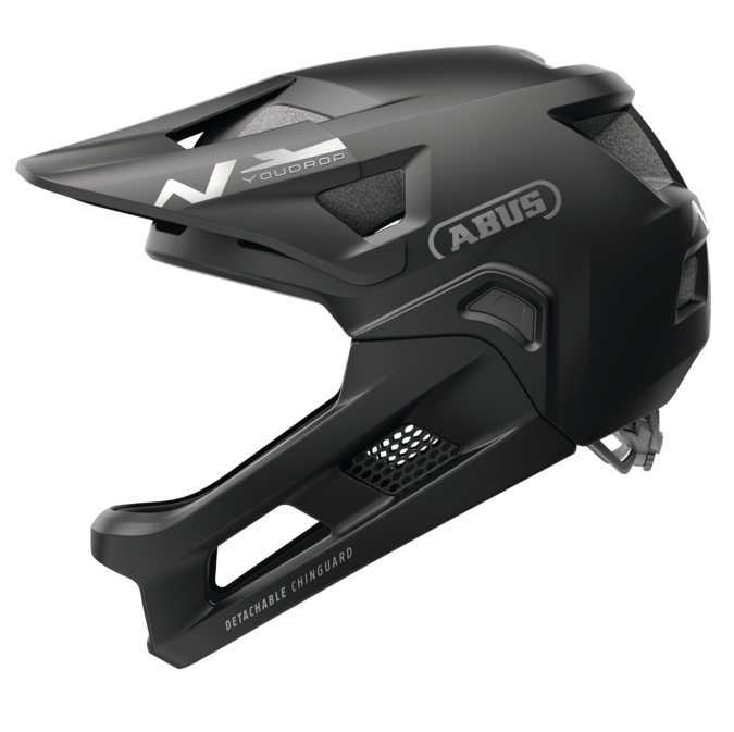 Casco MTB ABUS YOUDROP FF Junior Muted Nero