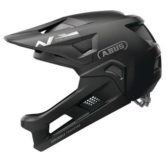 Casco MTB ABUS YOUDROP FF Junior Muted Nero