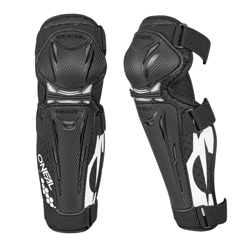 Ginocchiere O'NEAL TRAIL FR Carbon Look Nero/Bianco