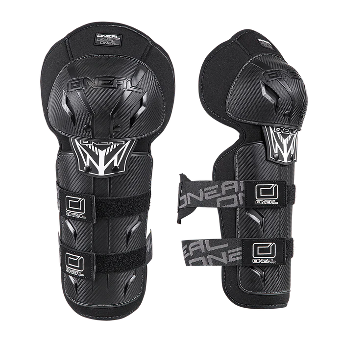 O'NEAL PRO III CARBON LOOK GUARD Ginocchiere nere