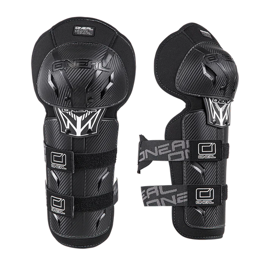 O'NEAL PRO III CARBON LOOK GUARD Ginocchiere nere