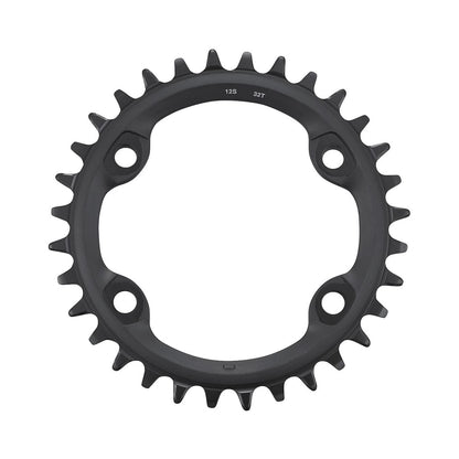 Corona monocorona SHIMANO FC-MT610 12 velocità a 4 fori — vista della corona su sfondo bianco