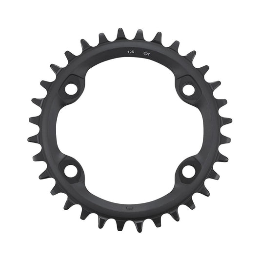 Corona monocorona SHIMANO FC-MT610 12 velocità a 4 fori — vista della corona su sfondo bianco