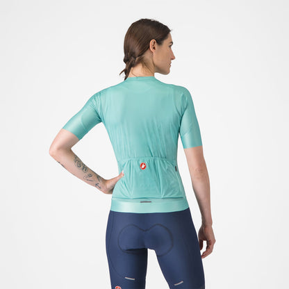 Maglia CASTELLI ESPRESSO Donna Maniche Corte Turchese