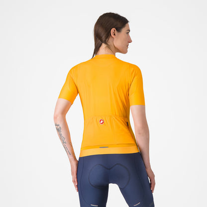 Maglia CASTELLI ESPRESSO Donna Maniche Corte Arancione