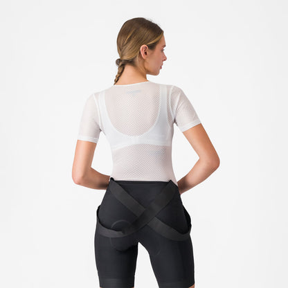 Intimo Tecnico CASTELLI PRO MESH Donna Maniche Corte Bianco