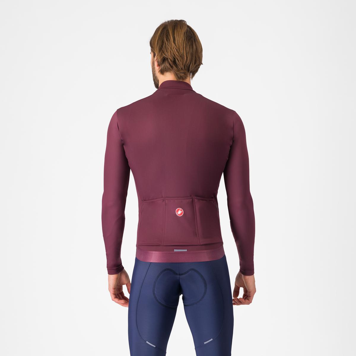 CASTELLI ESPRESSO THERMAL Maglia a maniche lunghe Bordeaux