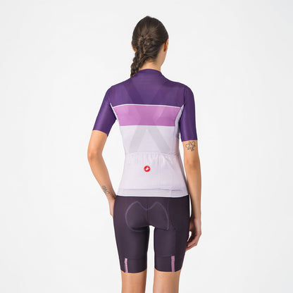Pantaloncino Corto con Bretelle CASTELLI PRIMA 2 DT Donna Viola Scuro