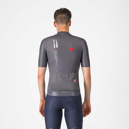 Maglia CASTELLI ESPRESSO R--A/D Maniche Corte Grigio Fumo