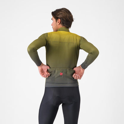 Maglia CASTELLLI APICE THERMAL Maniche Lunghe Blu/Mango Mojito