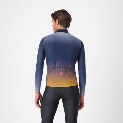 Maglia CASTELLLI APICE THERMAL Maniche Lunghe Blu/Arancione