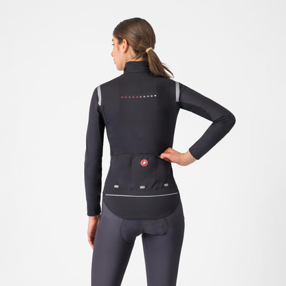 Giacca CASTELLI PERFETTO RoS 3 Donna Nero/Nero Reflex