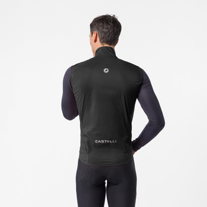 Gilet CASTELLI TRANSITION AIR nero - vista posteriore
