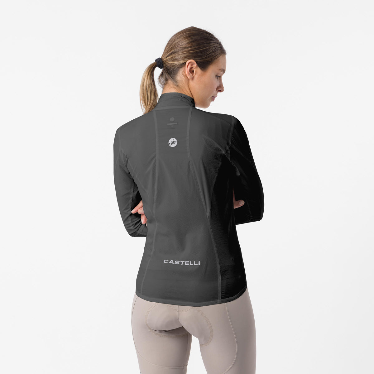 Giacca CASTELLI TRANSITION AIR da donna grigia - vista posteriore