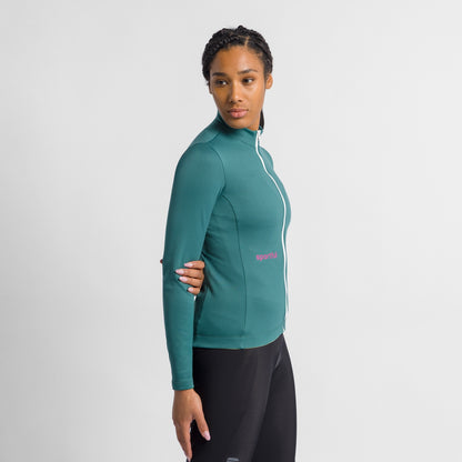 Maglia SPORTFUL CLASSIC da donna a maniche lunghe verde