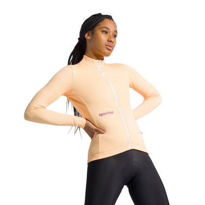 Maglia SPORTFUL CLASSIC da donna a maniche lunghe gialla