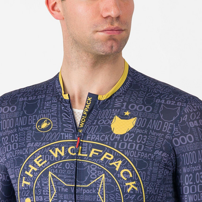 Maglia CASTELLI WOLFPACK 1000 VICTORY Maniche Corte Blu Navy