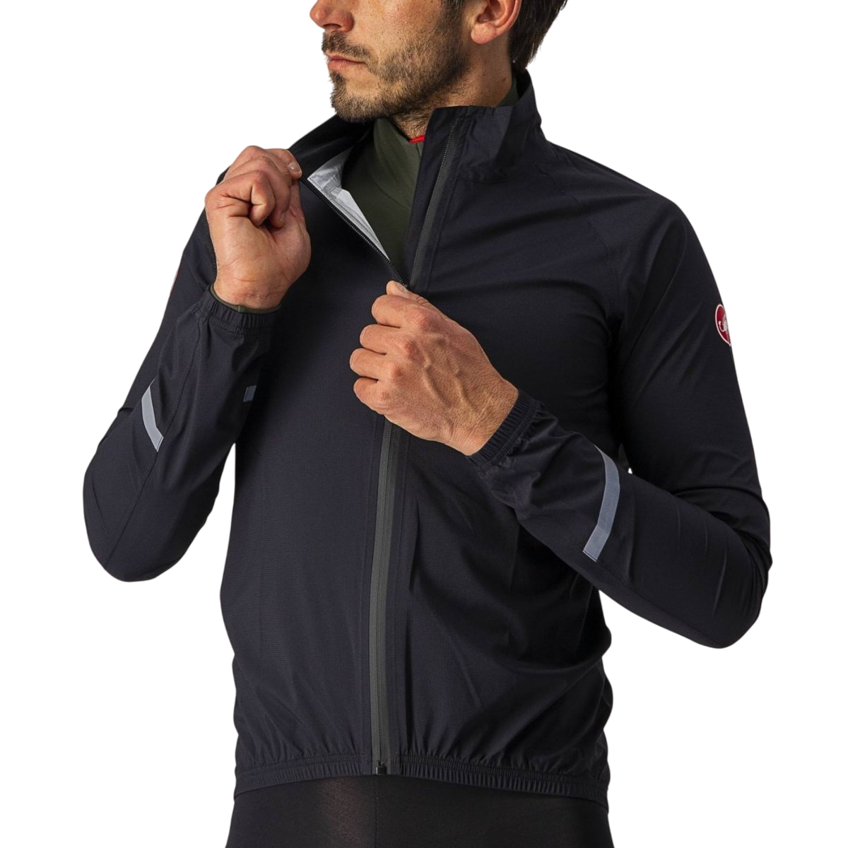 Giacca CASTELLI EMERGENCY 2 RAIN Nera