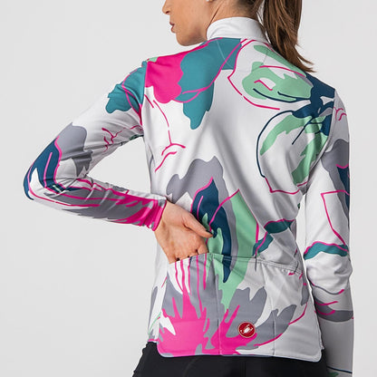 Maglia CASTELLI UNLIMITED THERMAL Donna Maniche Lunghe Grigio/Blu
