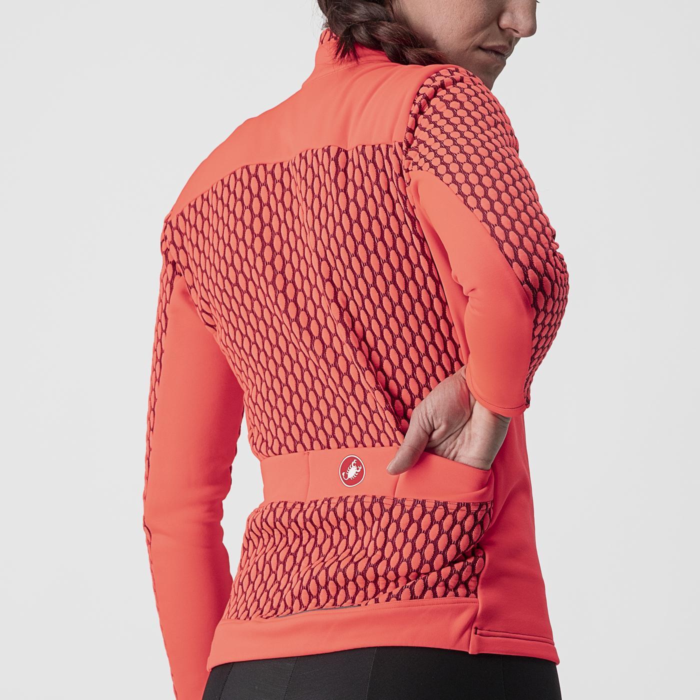 Maglia a maniche lunghe CASTELLI SFIDA 2 Donna Rosa/Bordeaux