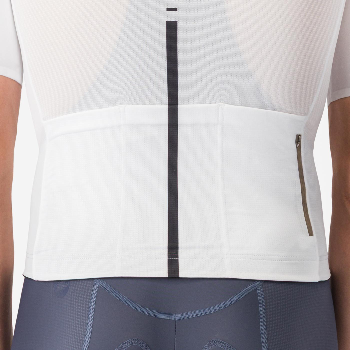 Maglia manica corta CASTELLI DRITTONE LOGO Bianco