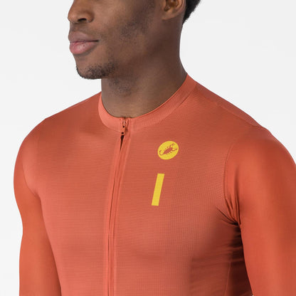 Maglia CASTELLI DRITTONE LOGO Maniche Corte Paprika