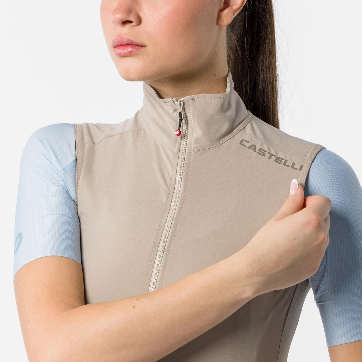Giacca Senza Maniche CASTELLI ESPRESSO 2 Donna Beige