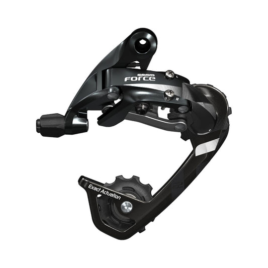 Cambio posteriore SRAM FORCE 22 11V a gabbia media – vista del prodotto su sfondo bianco