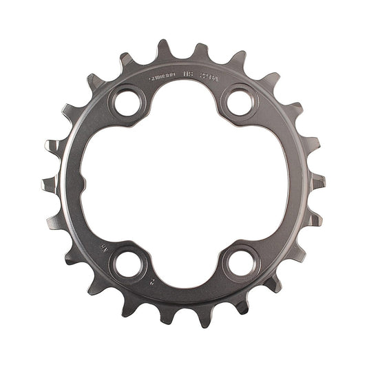 Corona interna SHIMANO XT M8000 11 velocità per guarnitura tripla, 64 mm — vista della corona su sfondo bianco