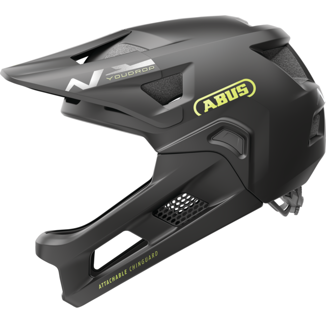 Casco da MTB ABUS YOUDROP FF Junior Velvet Nero