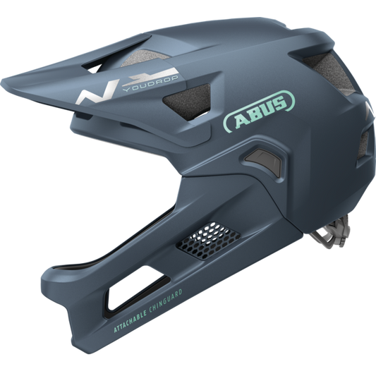 Casco da MTB ABUS YOUDROP FF Junior Midnight Blu