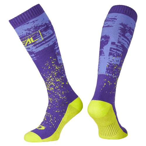 Calzini O'NEAL PRO MX PAINT Junior Viola/Giallo Fluo