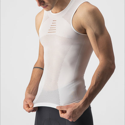 Maglietta Intima CASTELLI CORE SEAMLESS Senza Maniche Bianco