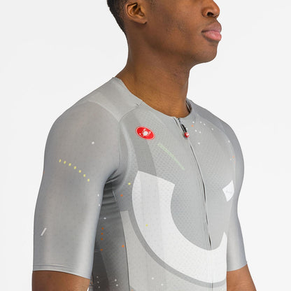 Maglia CASTELLI R-A/D Maniche Corte Multicolore Grigio