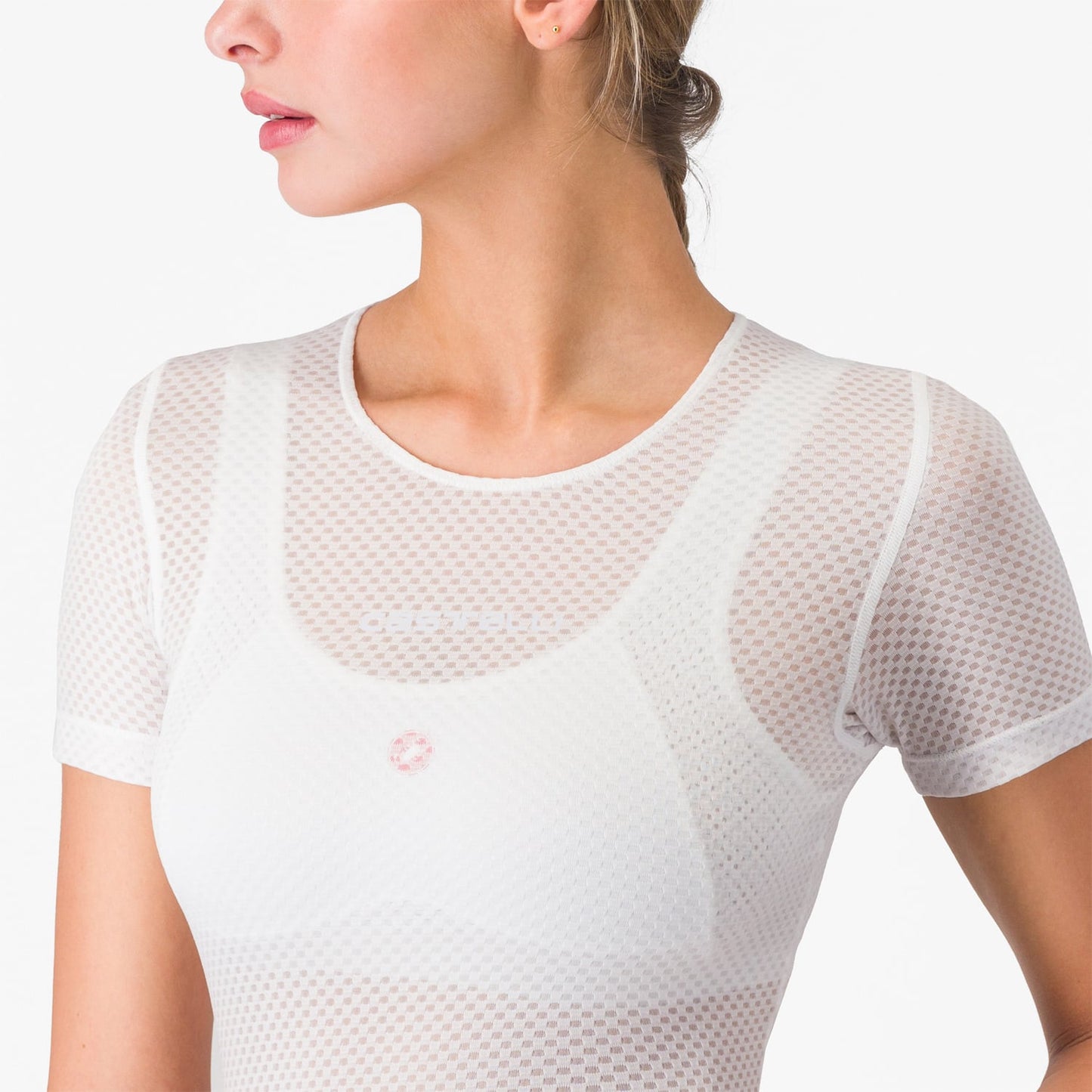 CASTELLI PRO MESH Biancheria intima a manica corta Donna Bianco