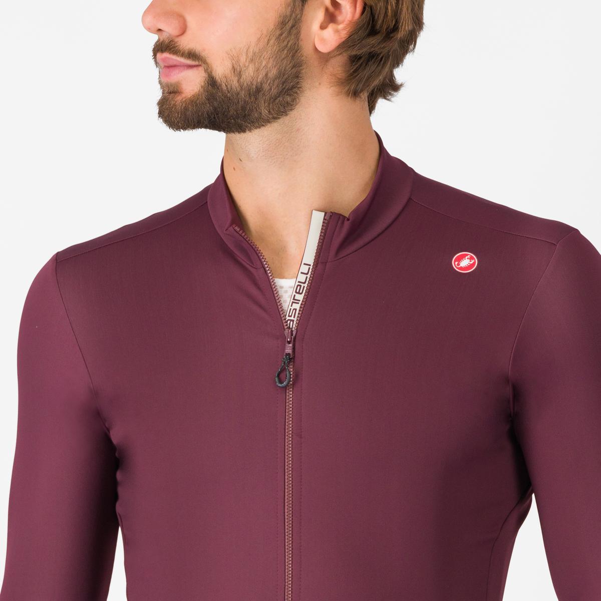 CASTELLI ESPRESSO THERMAL Maglia a maniche lunghe Bordeaux