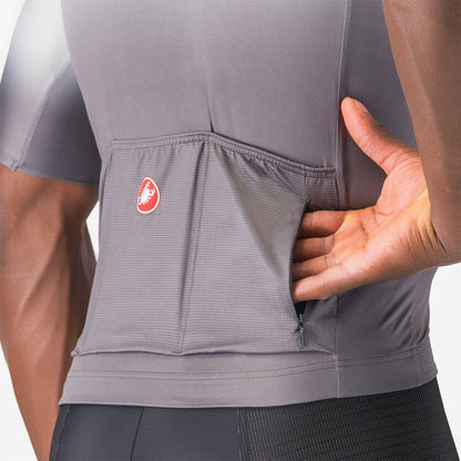 Maglia CASTELLI UPF Maniche Corte Grigia