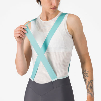 Cuissard Corto con Bretelle CASTELLI PRIMA 2 DT Donna Grigio Scuro