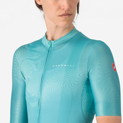 Maglia CASTELLI FANTASIA Donna Maniche Corte Turchese
