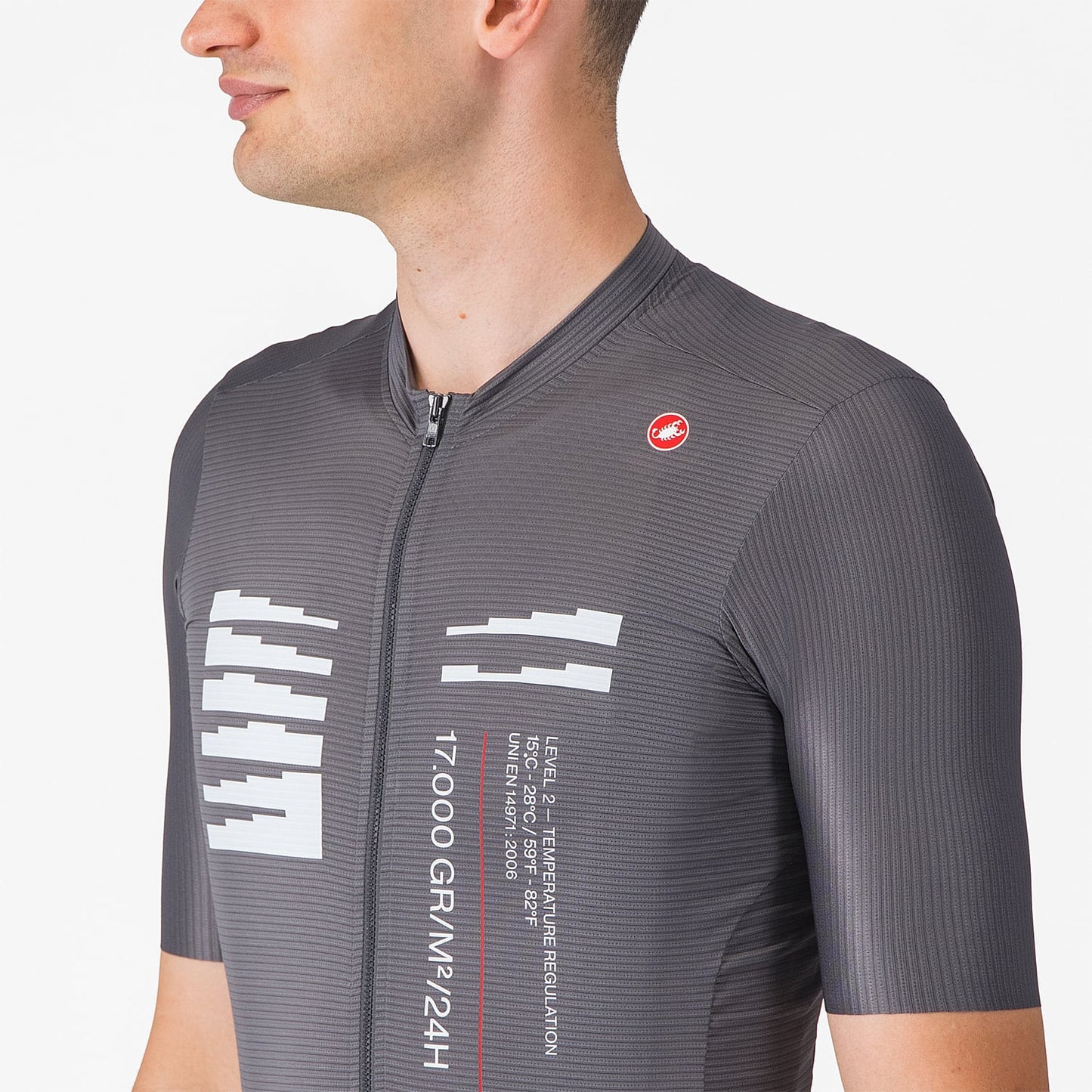 CASTELLI ESPRESSO R--A/D Maglia a maniche corte grigio fumo