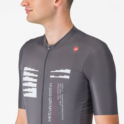 Maglia CASTELLI ESPRESSO R--A/D Maniche Corte Grigio Fumo