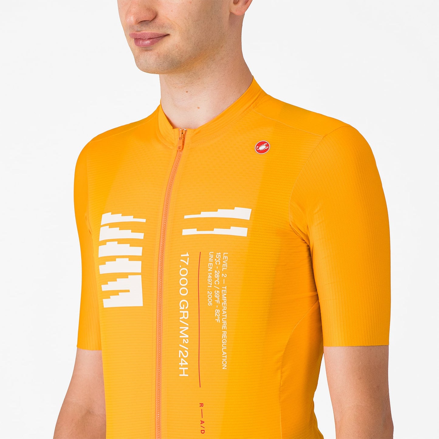 CASTELLI ESPRESSO R--A/D Maglia a maniche corte arancione