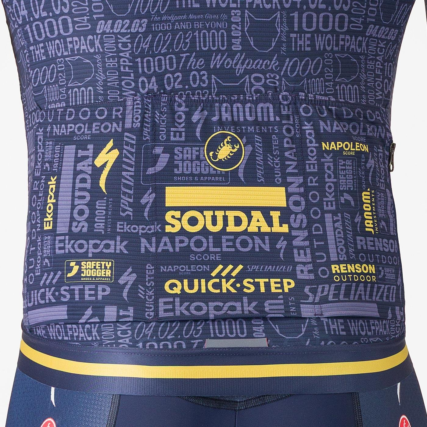 Maglia a maniche corte CASTELLI WOLFPACK 1000 VICTORY Navy