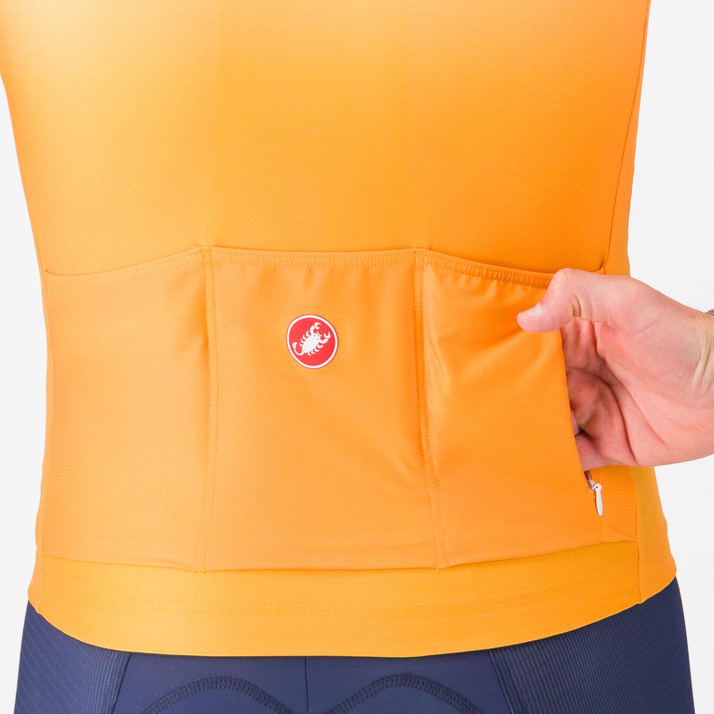 CASTELLI Maglia a maniche corte UPF arancione